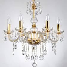Luxury French Royal Gold Crystal K9 Pendant Light Candle