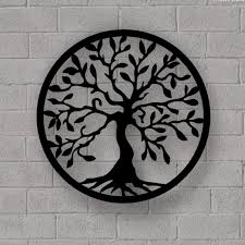 Simple Tree Of Life Metal Wall Art