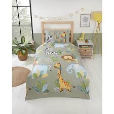 Jungle Toddler Cot Bed Duvet Cover Set