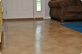 diy stained concrete floors living room