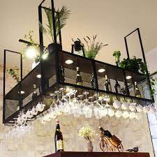 Wine Glass Rack Bar Hanging Cabinet