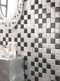 black and white tile is a huge bath trend
