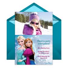 Frozen Party Online Premium Invitation Disney Family