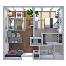 one bedroom apartment floor plans