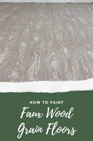 how to paint faux wood grain floors
