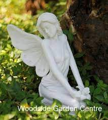 Marble Resin Sitting Fairy Garden