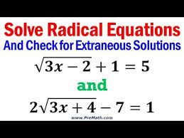 How To Solve Radical Equations Step
