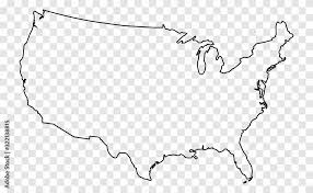 stockvector map of the usa map of the