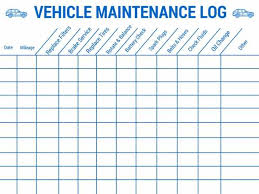 Car Maintenance Schedule Spreadsheet Spring Tides Org