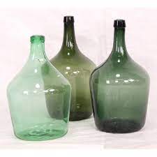 Ac17 Vintage Handblown Glass Wine Jar