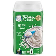 gerber 1st baby rice cereal organic