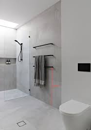 bathroom with towel rails