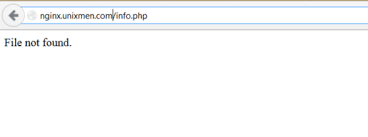 nginx error php file not found