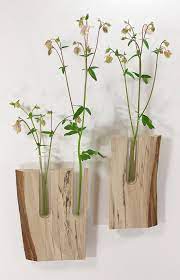 Flower Vase Sycamore Wood Spa Decor