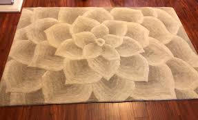 ivory 6x9 rug rose tufted collection