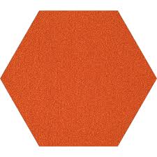 shaw floors plane hexagon orange
