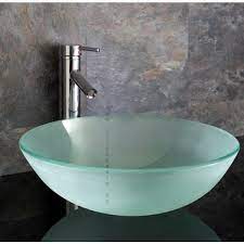 Frosted Glass 420mm Round Wash Basin