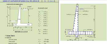 Design Of Cantiliver Retaining Wall Per