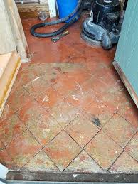 quarry tiled floor deep cleaning and