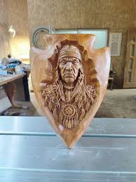Wood Sculpture Wood Carved Wall Decor