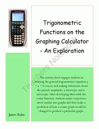 trigonometric functions on the graphing