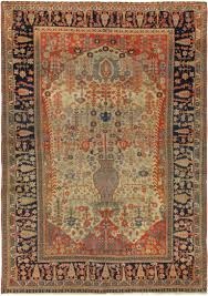 antique persian motashem kashan rug
