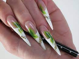 acrylic nails angel nails hair