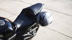 penger helmet on a motorcycle