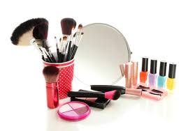 cosmetic makeup tools stock photos