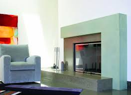 elegant fireplace surrounds concrete