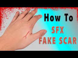 how to make a fake scar you