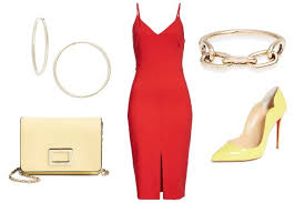 color shoes to wear with a red dress