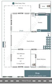 Single Bedroom House Plan For West Facing