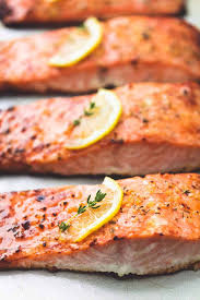 Rinse the salmon fillets with cold water and. Best Easy Healthy Baked Salmon Creme De La Crumb