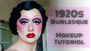 1920s burlesque cabaret makeup tutorial