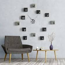 Silver Simple Hands Wall Clock Without