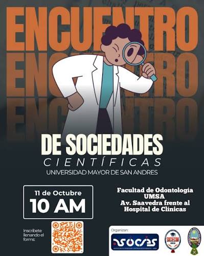 ❤️💙 La SOCIECOM impulsa el Primer Encuentro de Intersociedades - UMSA ❤️💙 La #SOCIECOM te invita este sábado 11 de octubre a la Facultad de Odontología – UMSA, para ser parte de