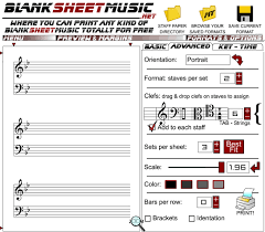 Blanksheetmusic Online Printable Music Sheet Maker