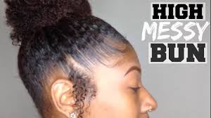 Check out our black hair bun selection for the very best in unique or custom, handmade pieces from our hair extensions shops. How To Do A Black Girl High Messy Bun Ponytail Natural Girl Wigs