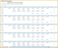 Employee Shift Schedule Generator Template Work Excel Maker Free