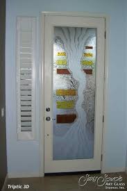 Glass Entry Doors Sandblast Frosted
