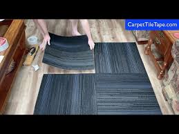how to remove glued down carpet tiles