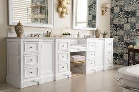 It comes with the additional cabinet on its makeup area. Introducing James Martin S Trendy New 2018 Bathroom Vanity Collection