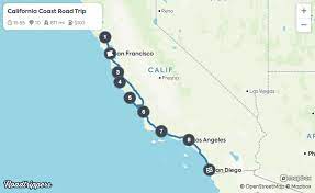 10 day california coast road trip sf