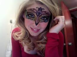 mascarade mask makeup for halloween