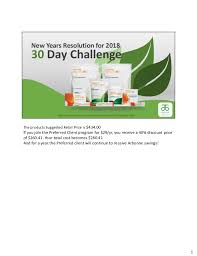New Years Resolution Arbonnes 30 Day Challenge To Healthier
