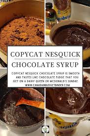 copycat nesquick chocolate syrup