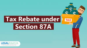 income tax rebate under section 87a