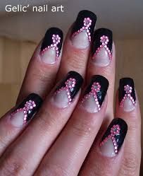 Pink Ribbon Nail Art The Breast Cancer Site