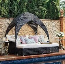 Outdoor Rattan Day Bed For Hotel